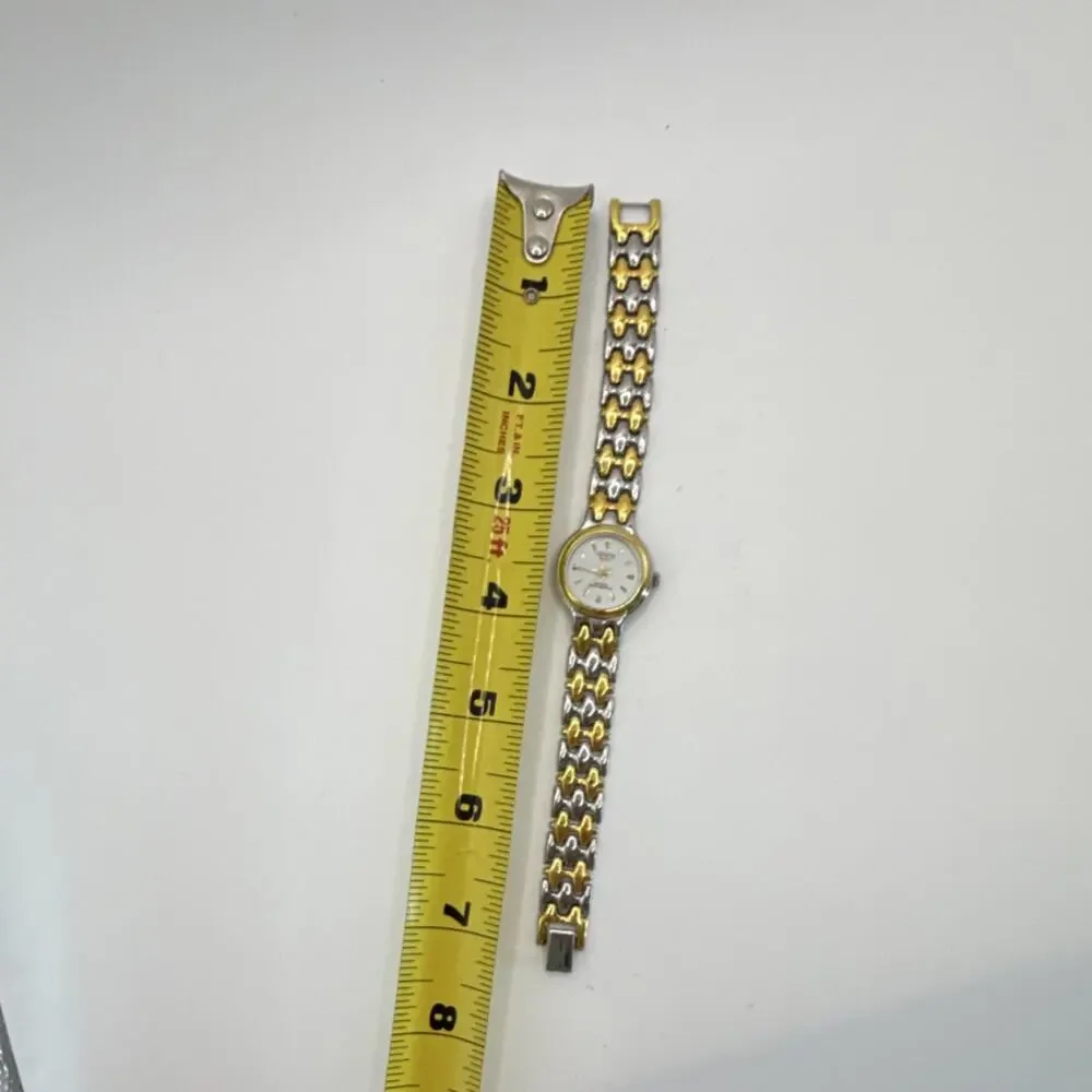 Geneva Superior Women's Quartz Analog Two-Tone Bracelet White Dial Watch